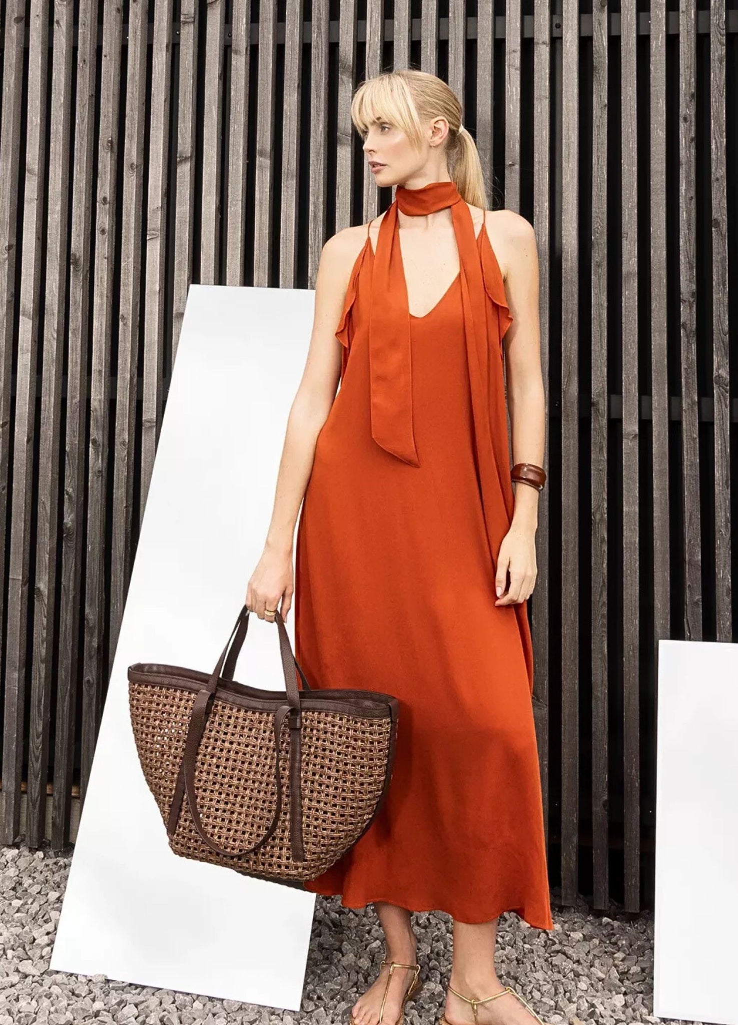 Kevan Jon Kyoto Flare Bardot Rosette Dress With Fit And Flare Skirt Bl –  SisterOnlinestore