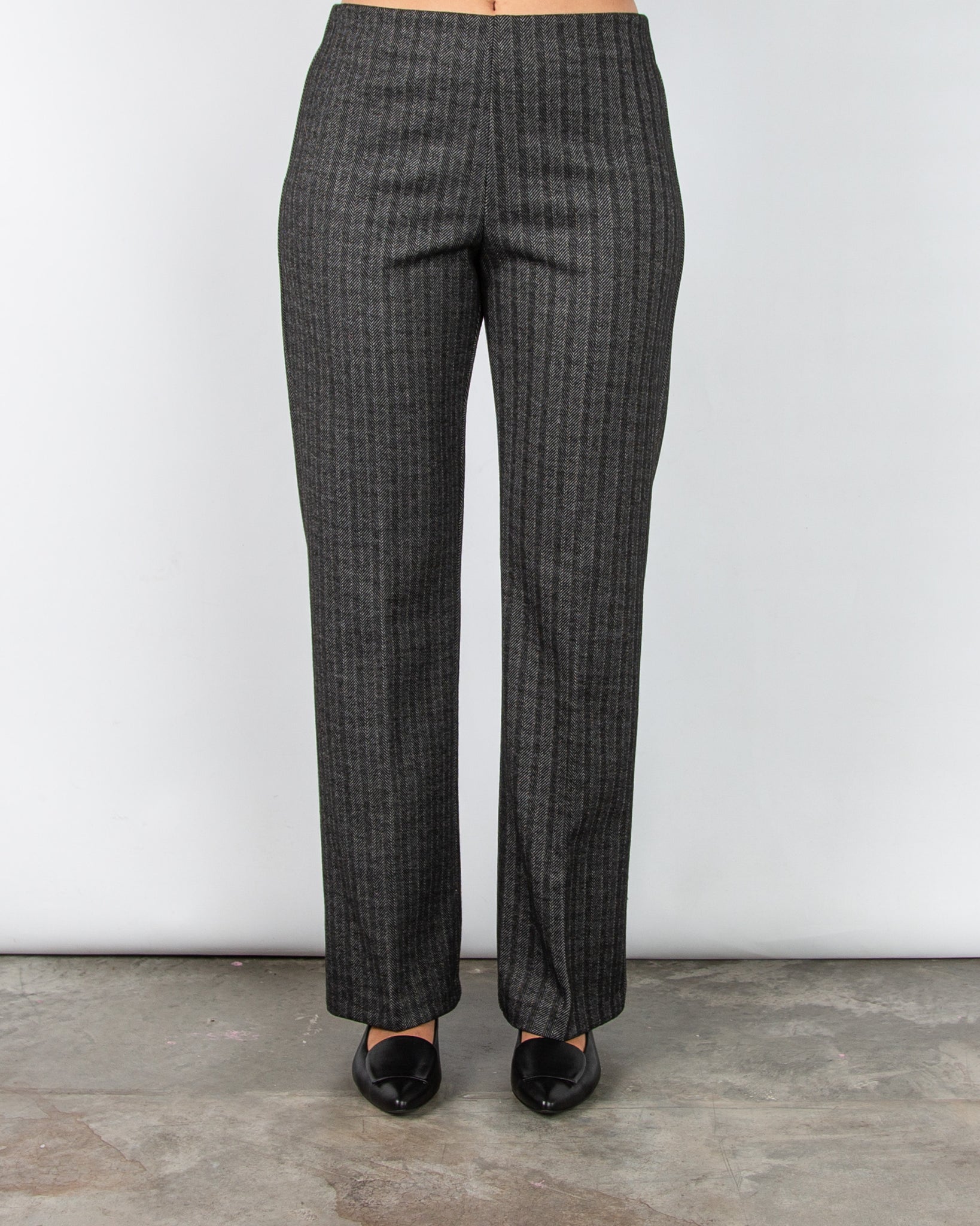 Bariloche Ilerda Pull On Herringbone Trouser Dark Grey