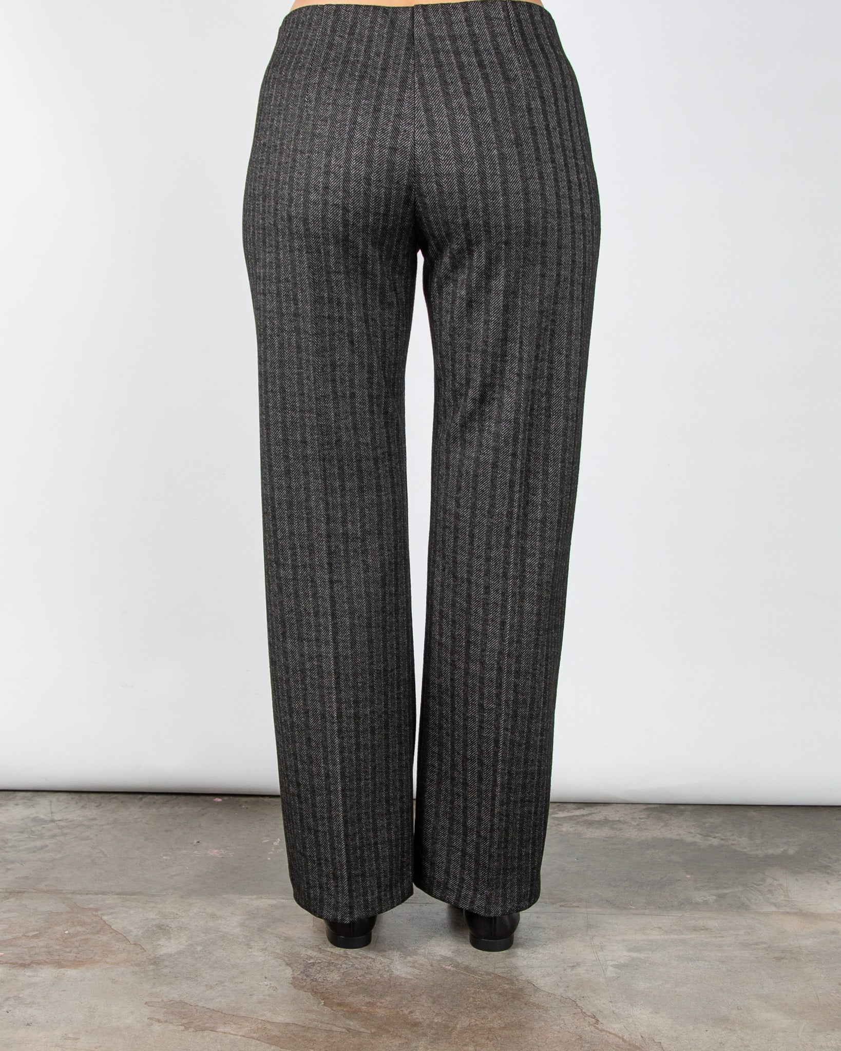 Bariloche Ilerda Pull On Herringbone Trouser Dark Grey