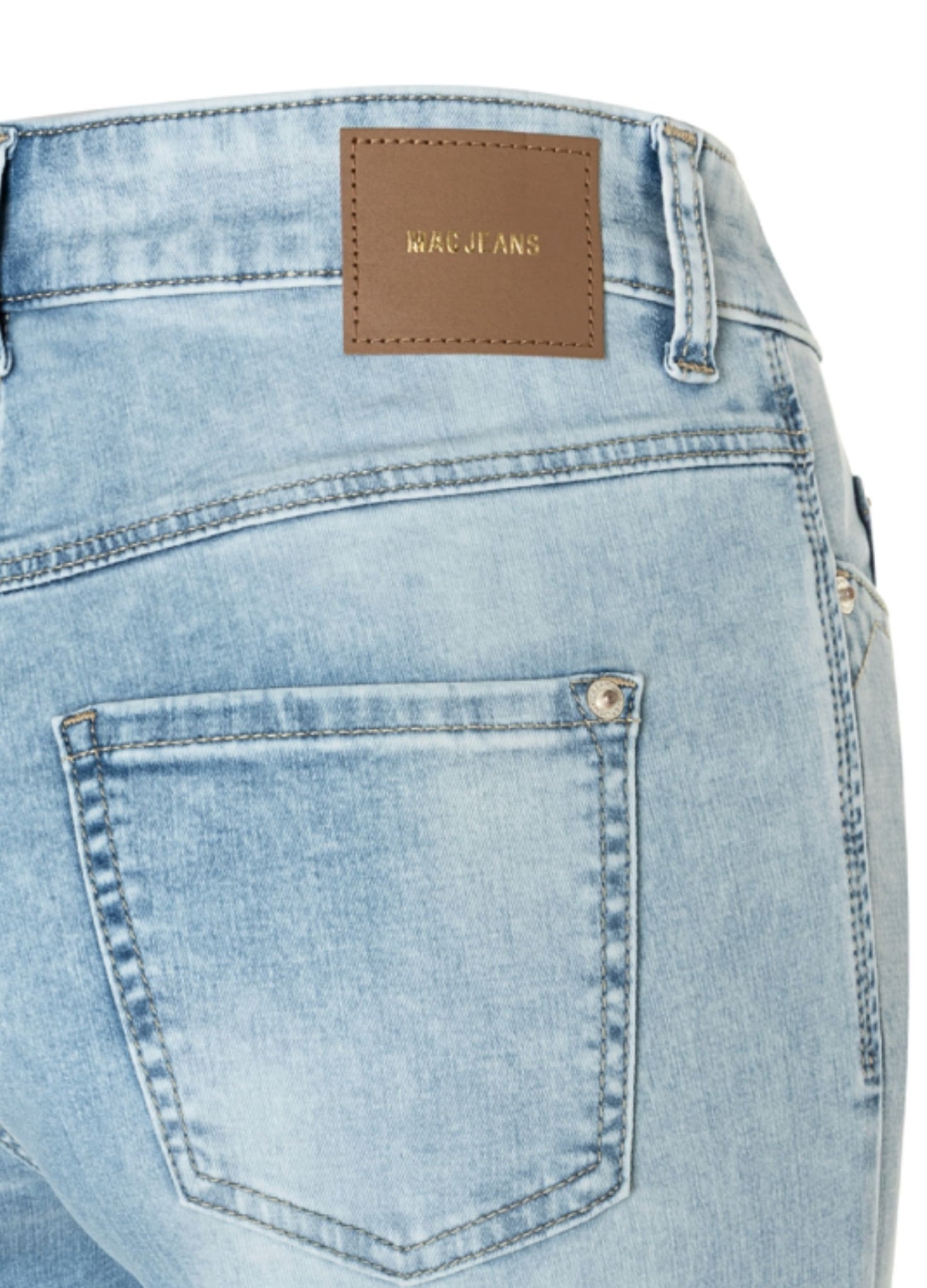 Mac Wide Leg Lightweight Cotton/Denim Stretch Jean D237 Light Denim 30 ...