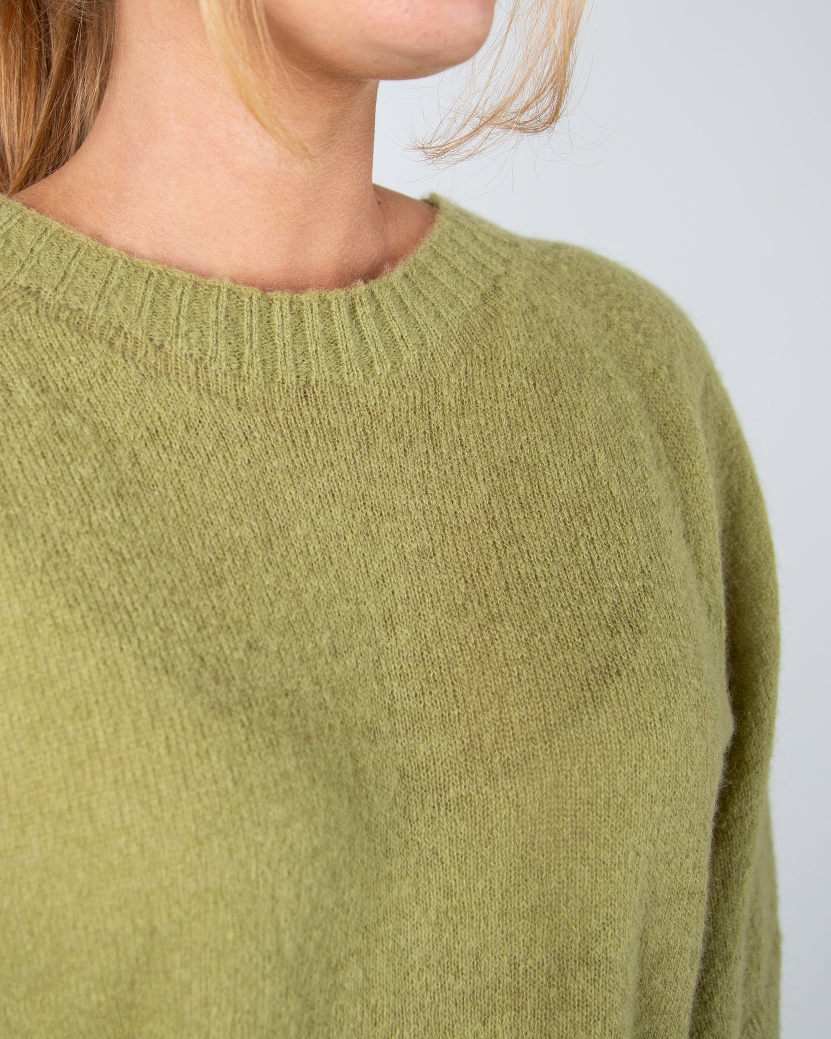 Marc Cain Leo Hike Soft Short Sleeved Knitted Jumper Dusty Green