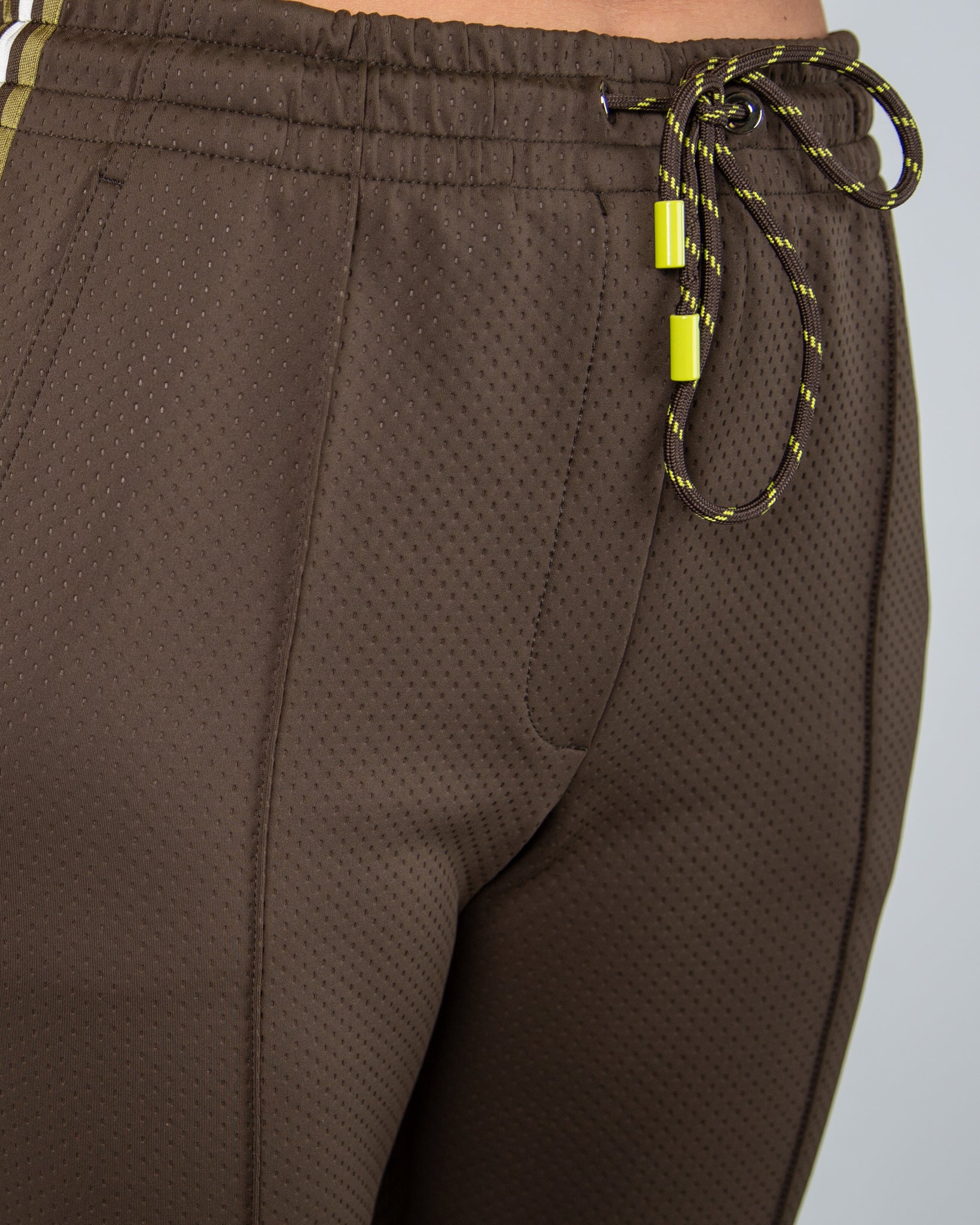 Marc Cain Washington Wide Leg Side Stripe Trouser Khaki