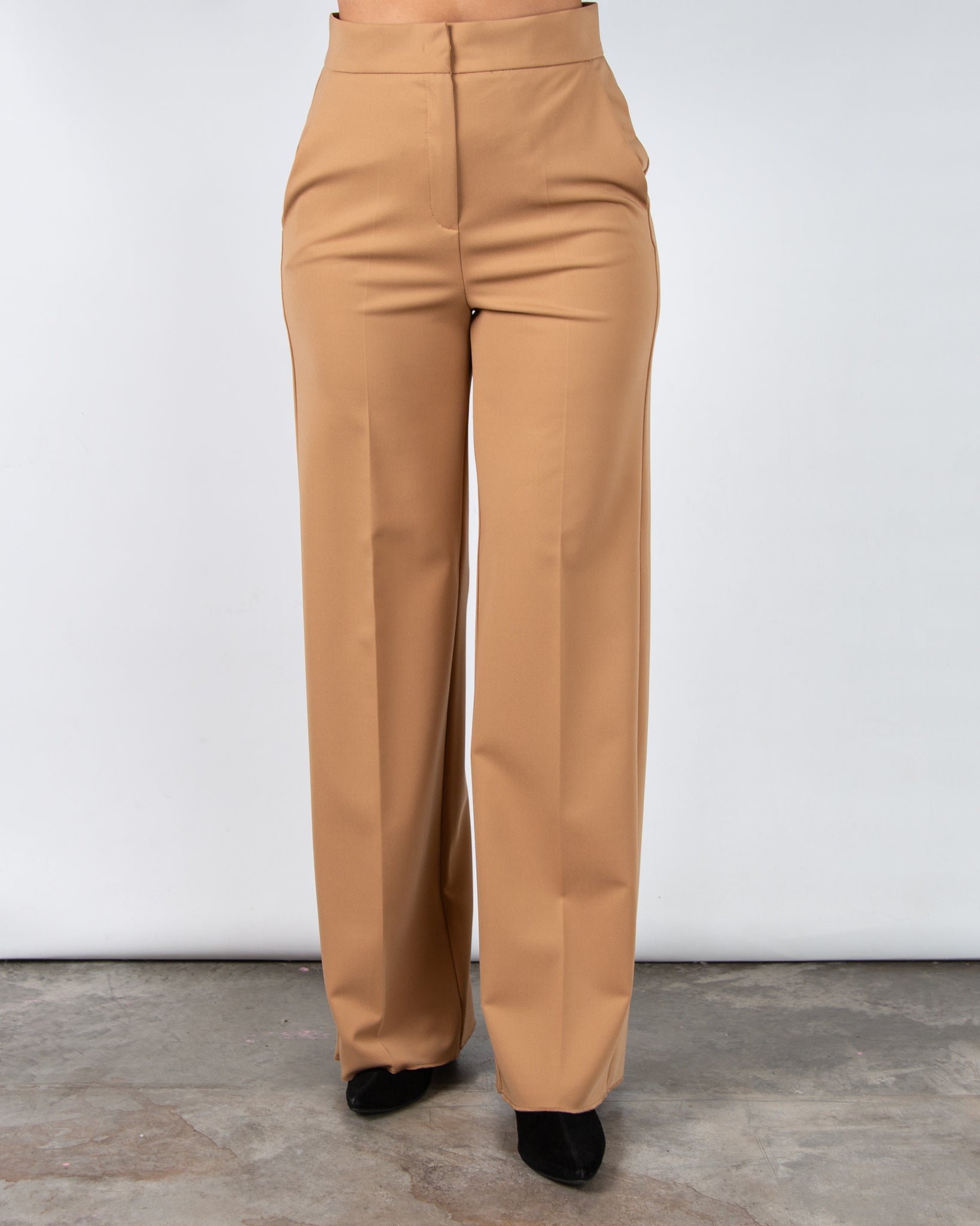 Marella Emme Editore Wide Leg Smart Trouser Camel