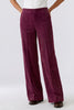 Oui Soft Pull On Wide Leg Cord Trouser Berry 3912