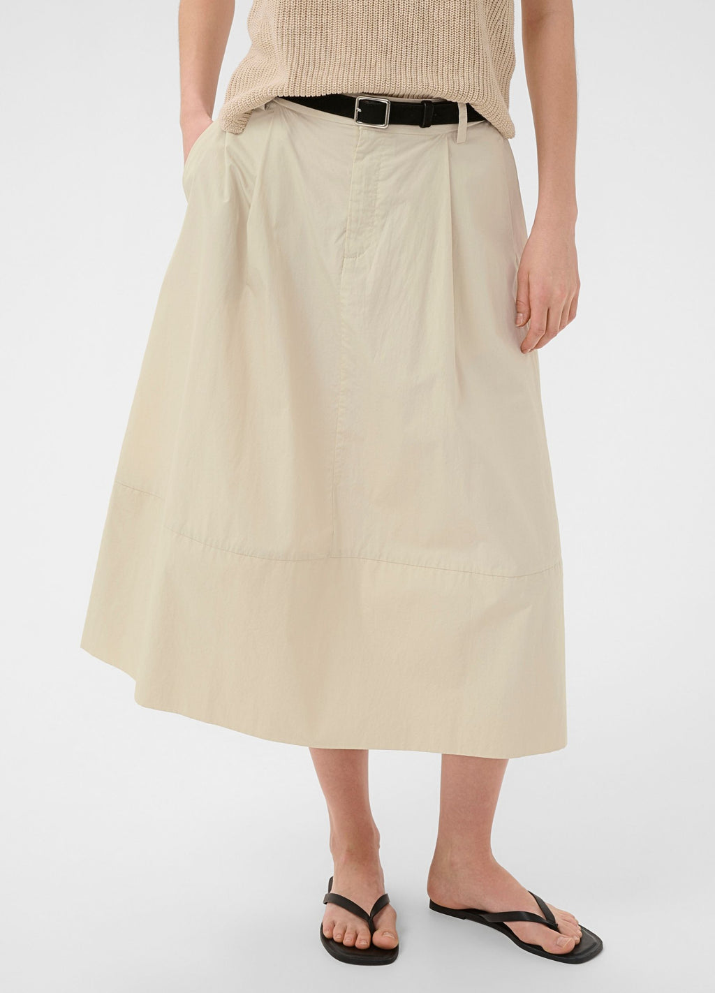 Part Two Bojana A Line Cotton Midi Skirt French Oak – SisterOnlinestore