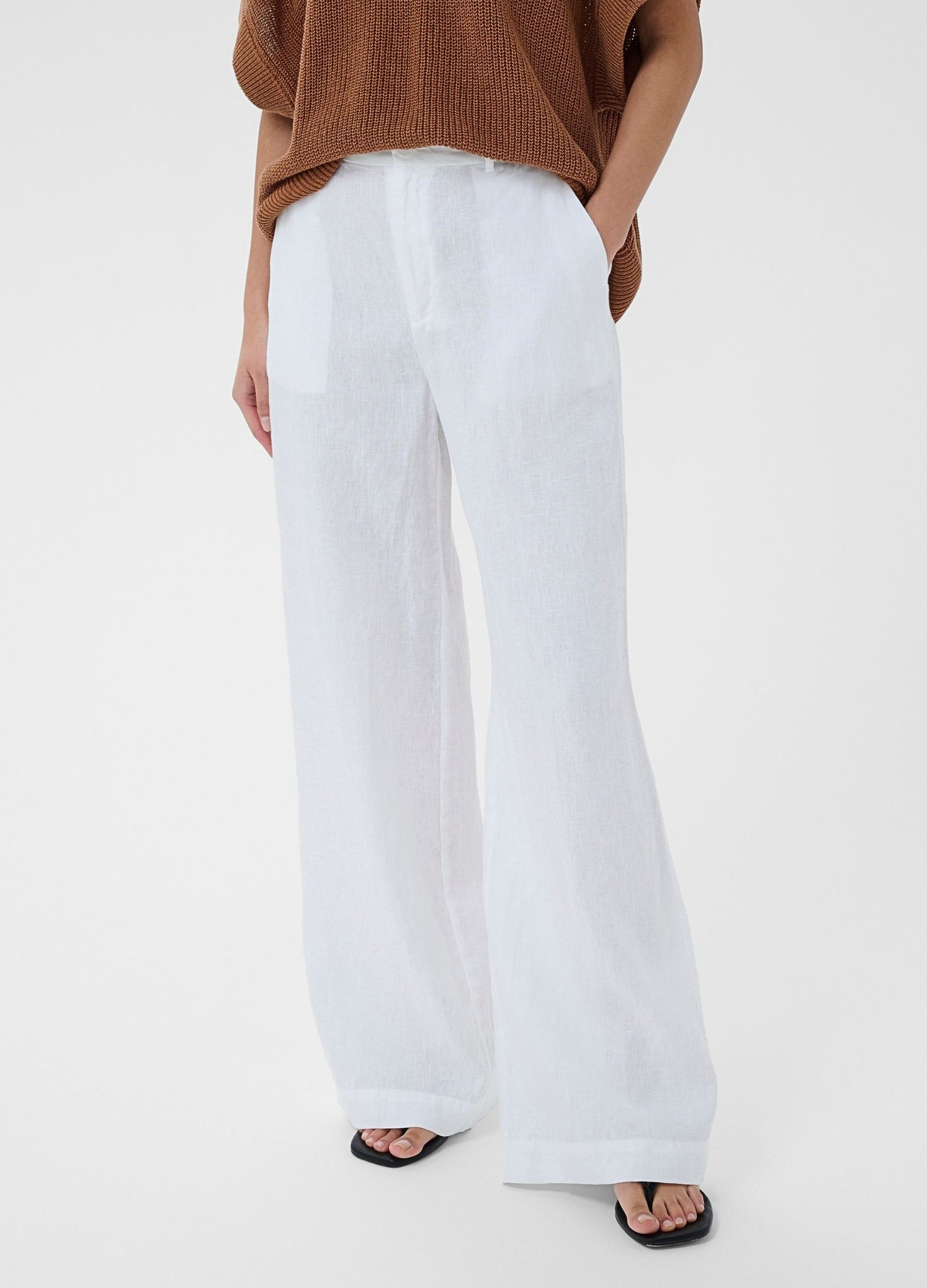 Part Two Ninnes Wide Leg Smart Linen Trouser White – SisterOnlinestore