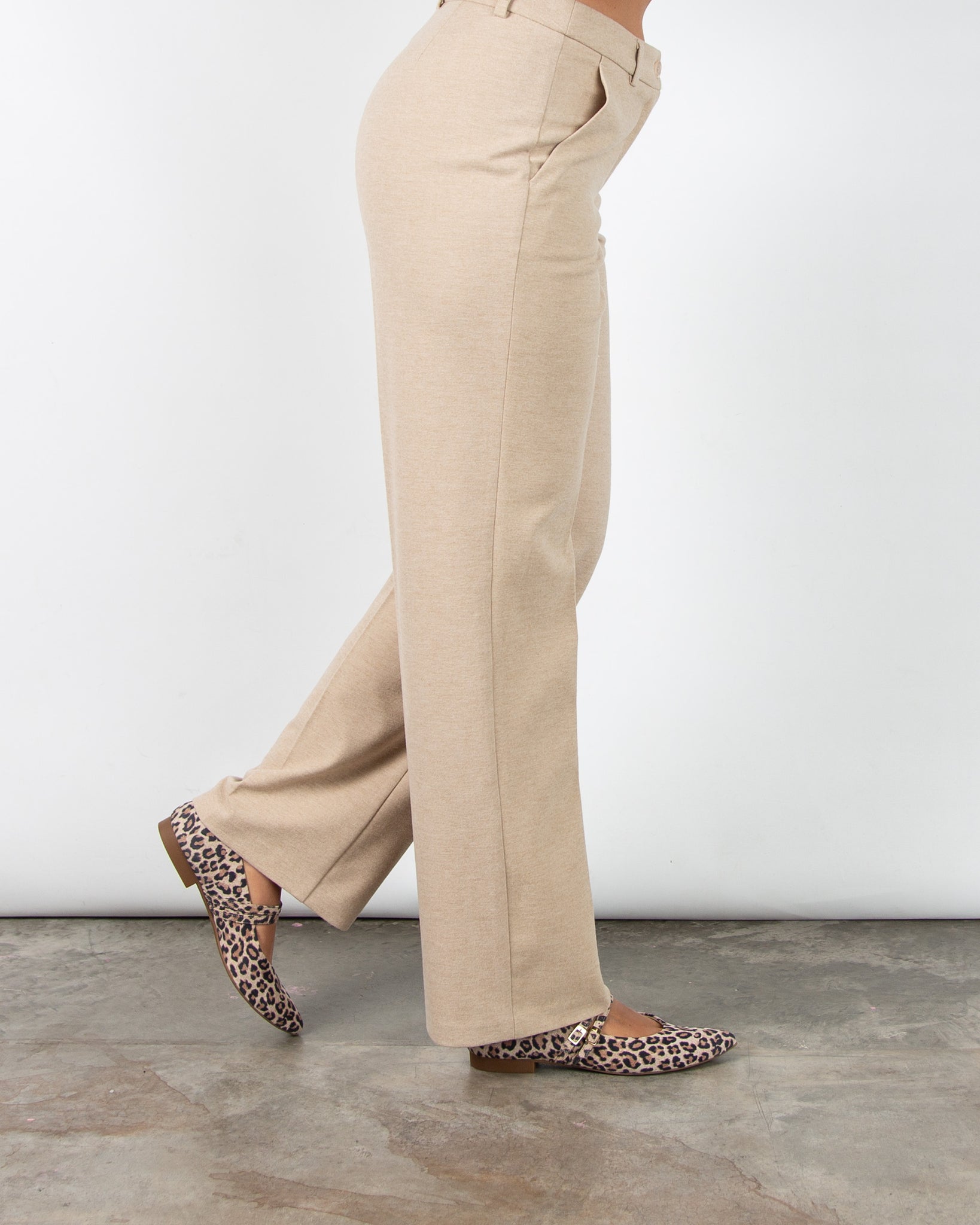 Robell Britt Soft Wide Leg Smart Trouser Ecru 14