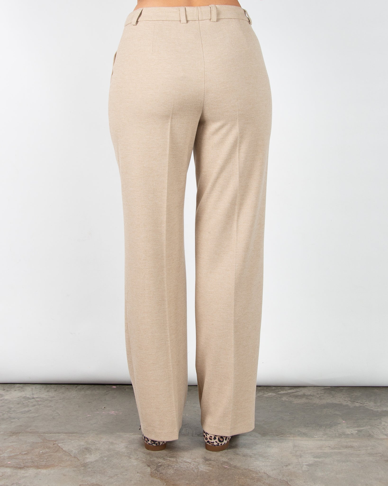 Robell Britt Soft Wide Leg Smart Trouser Ecru 14