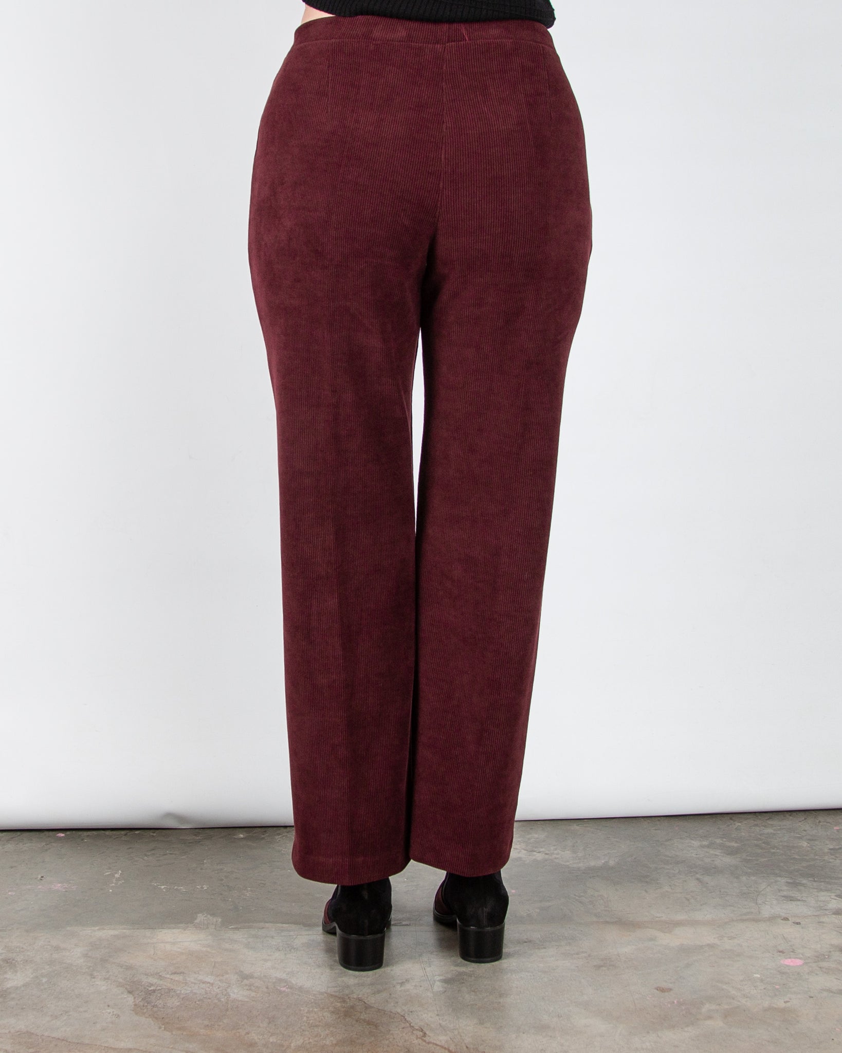 Tinta Style Yoselin Corduroy Trouser With Button Detail Burgundy