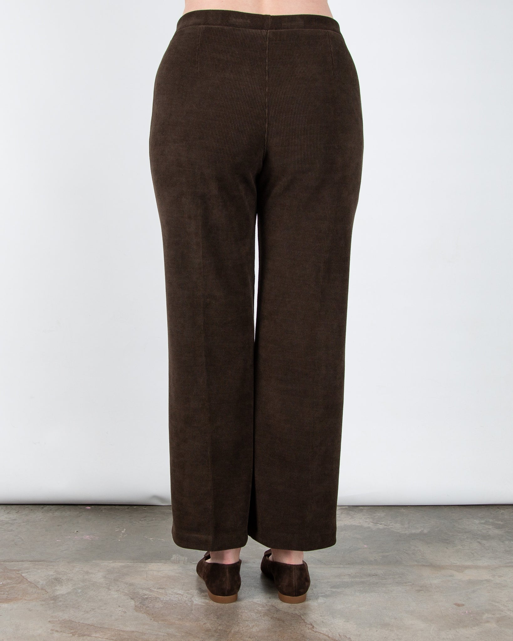 Tinta Style Yoselin Corduroy Trouser With Button Detail Chocolate